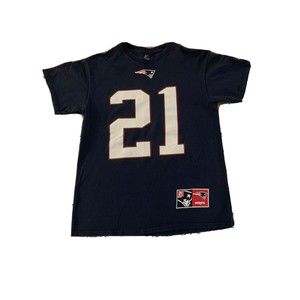 New England Patriots Malcolm Butler #21 T-Shirt Sz M Spellout Majestic Football